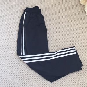 Adidas black and white sweat pants. Slightly used.